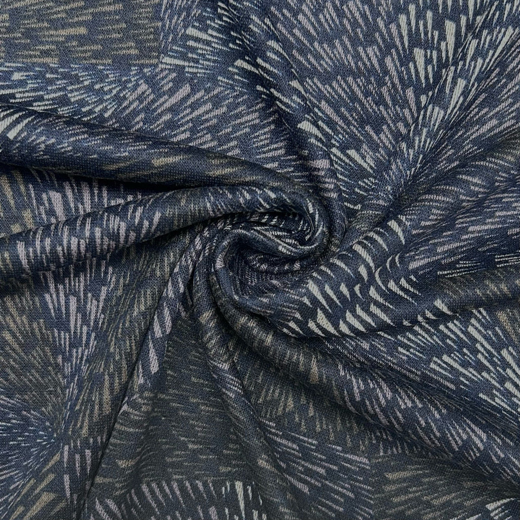 Bursting Fans Digital Modal-Touch Jersey Fabric
