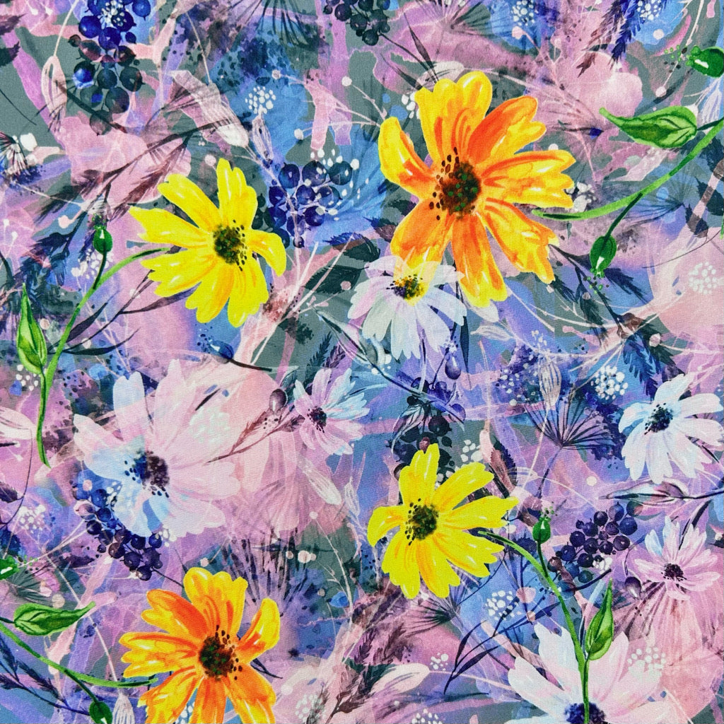 Blooms of Joy Polyester Fabric