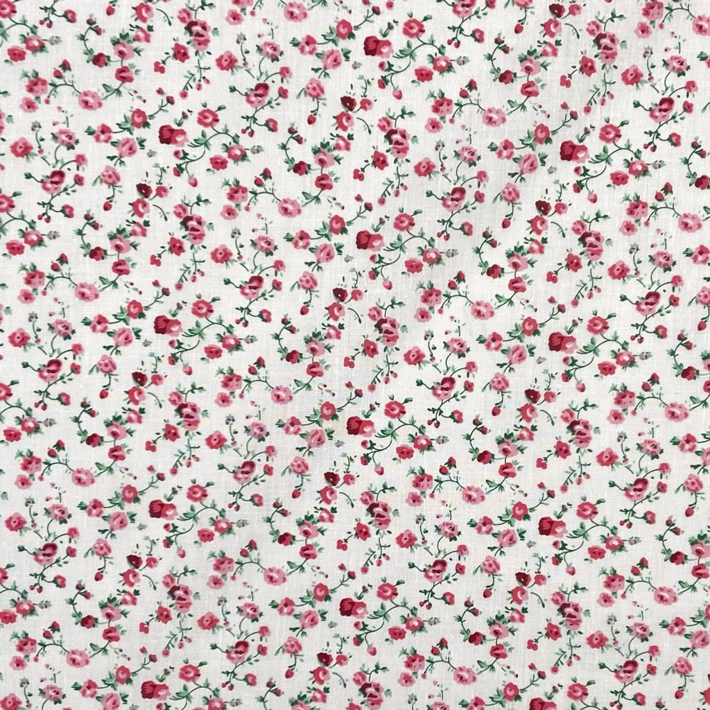 Dainty Flowers Polycotton Fabric - Pound Fabrics