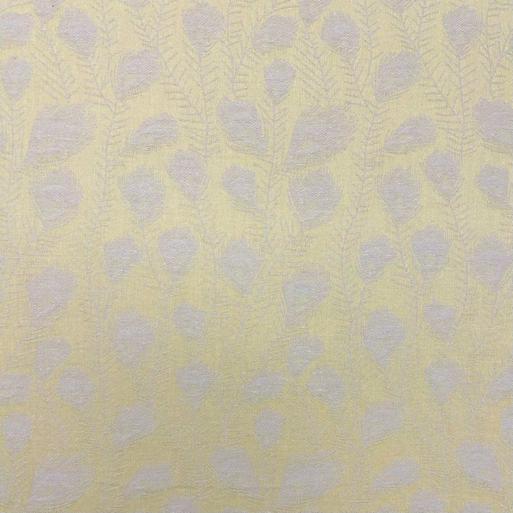 Feather Leaves Linen Viscose Fabric