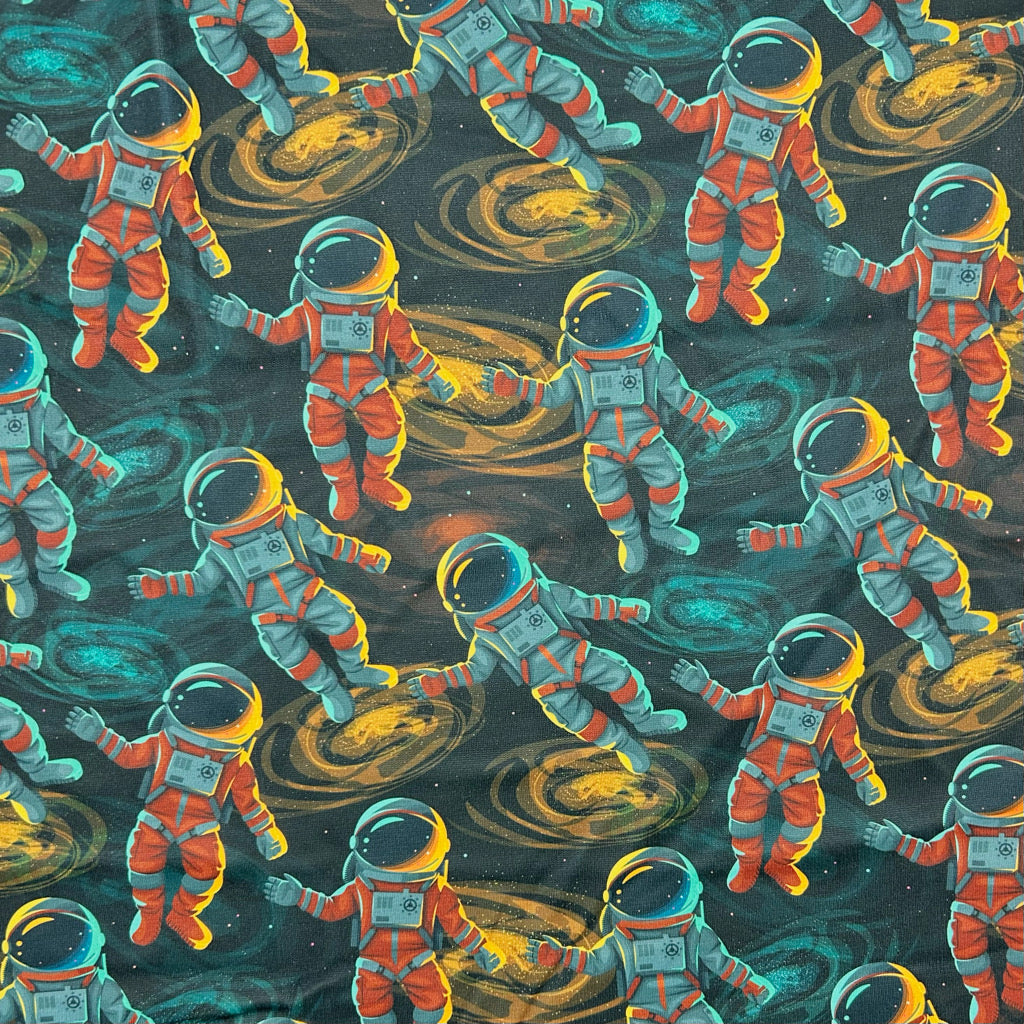 Astronaut Adventures Sweatshirt Fabric