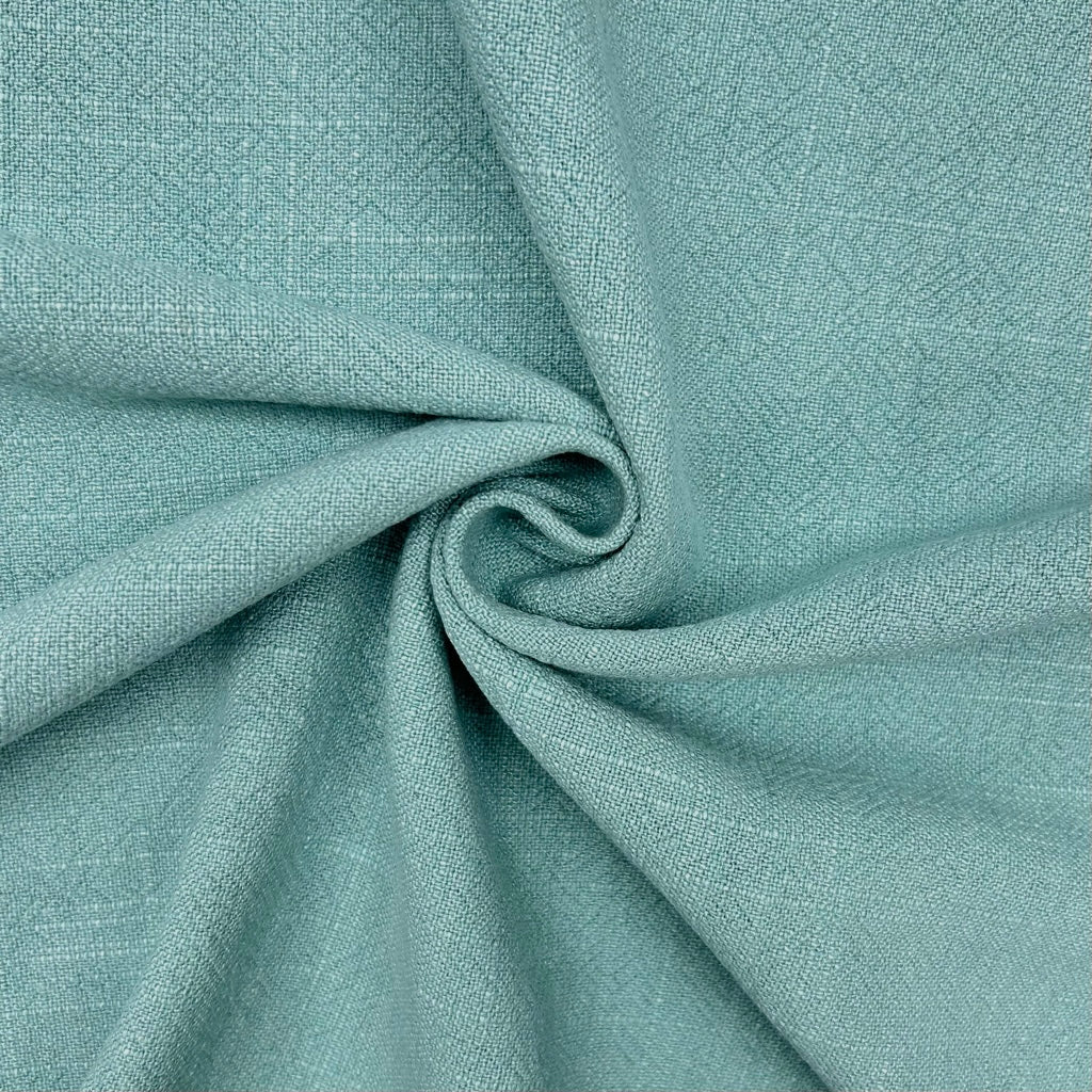 Special Offer Aqua Stonewashed Linen Blend Fabric