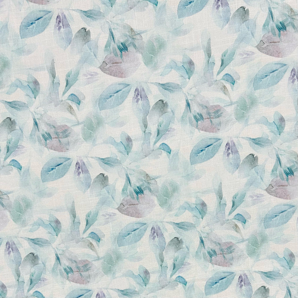 Serene Leaves Linen Look Viscose Fabric