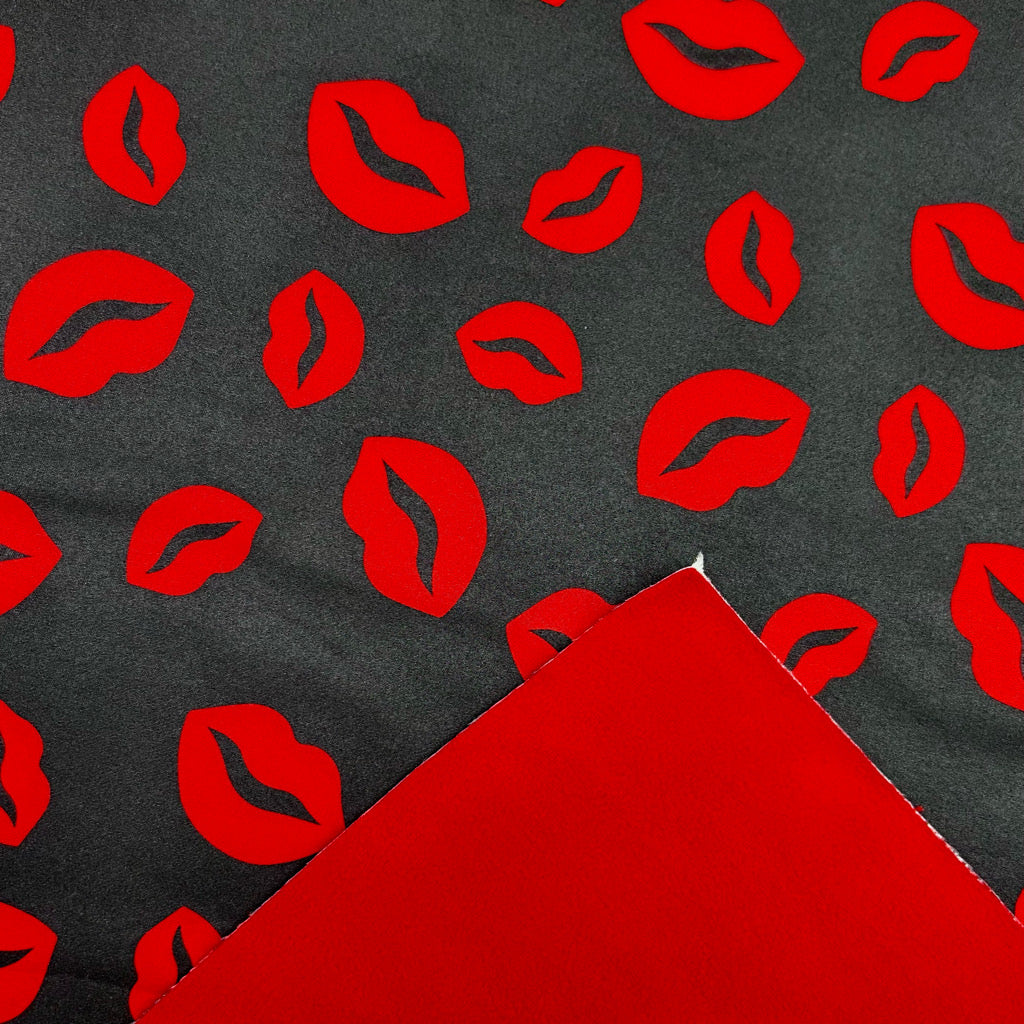 Bold Lips Softshell Fabric