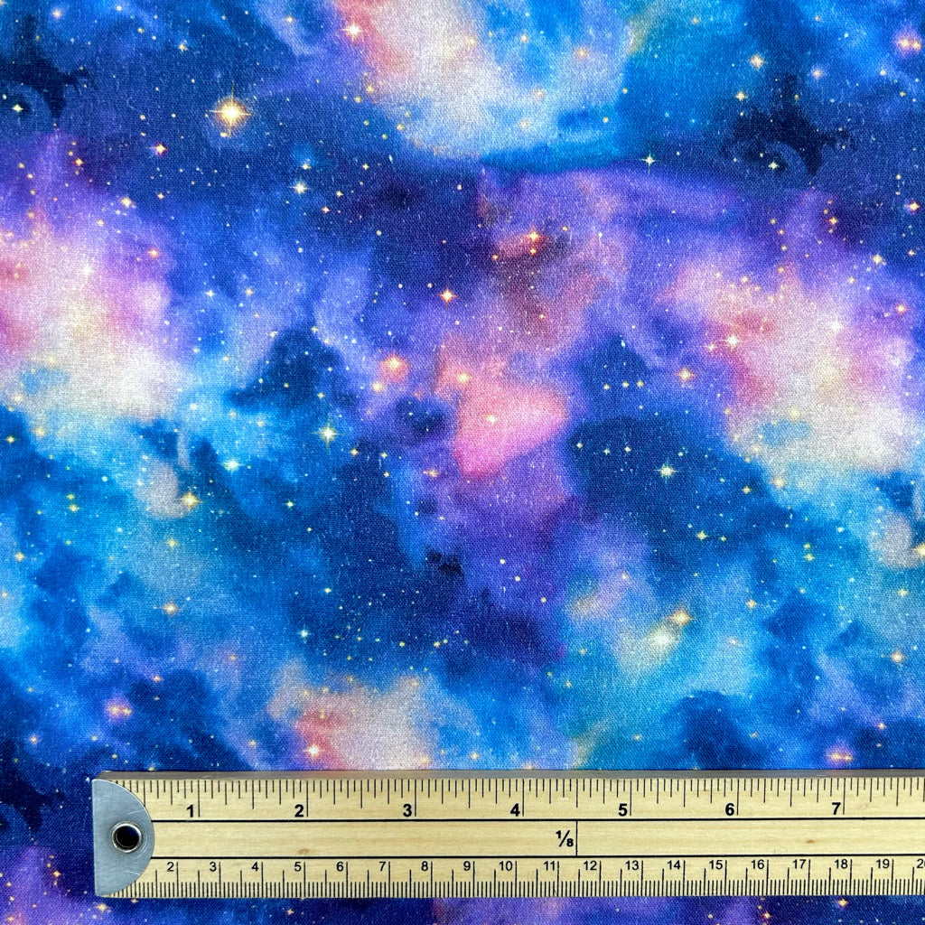 Galaxy Night Cotton Fabric