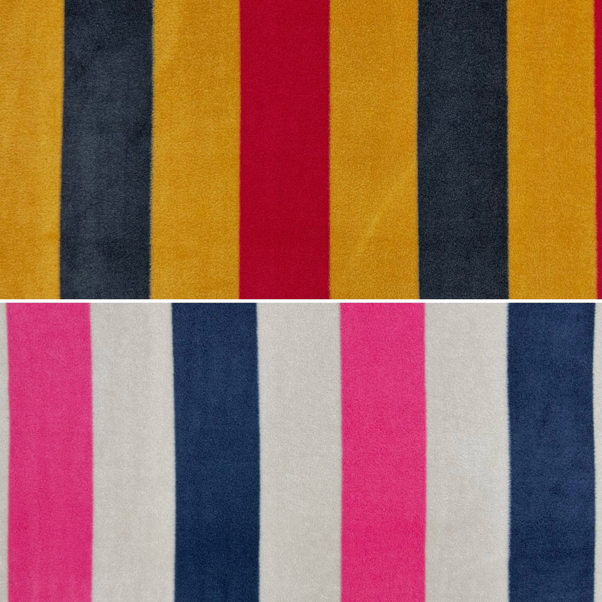 Cosy Stripe Anti Pill Polar Fleece Fabric