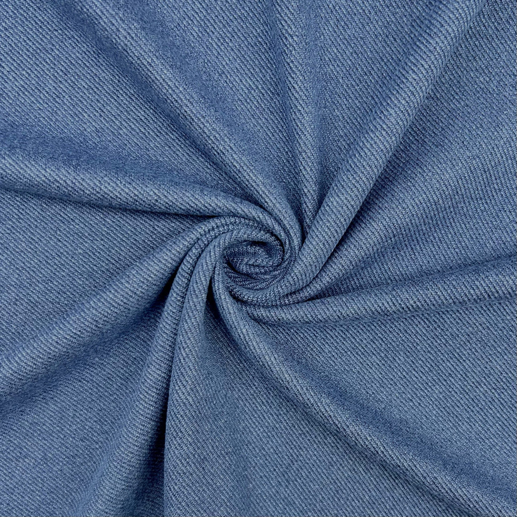 Twill Look Brushed Soft Knit Fabric
