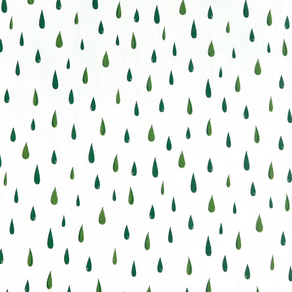 Raindrops Cotton Poplin Fabric