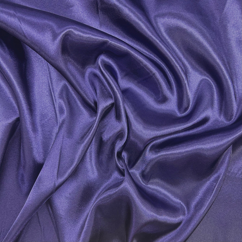 Plain Navy Satin Fabric