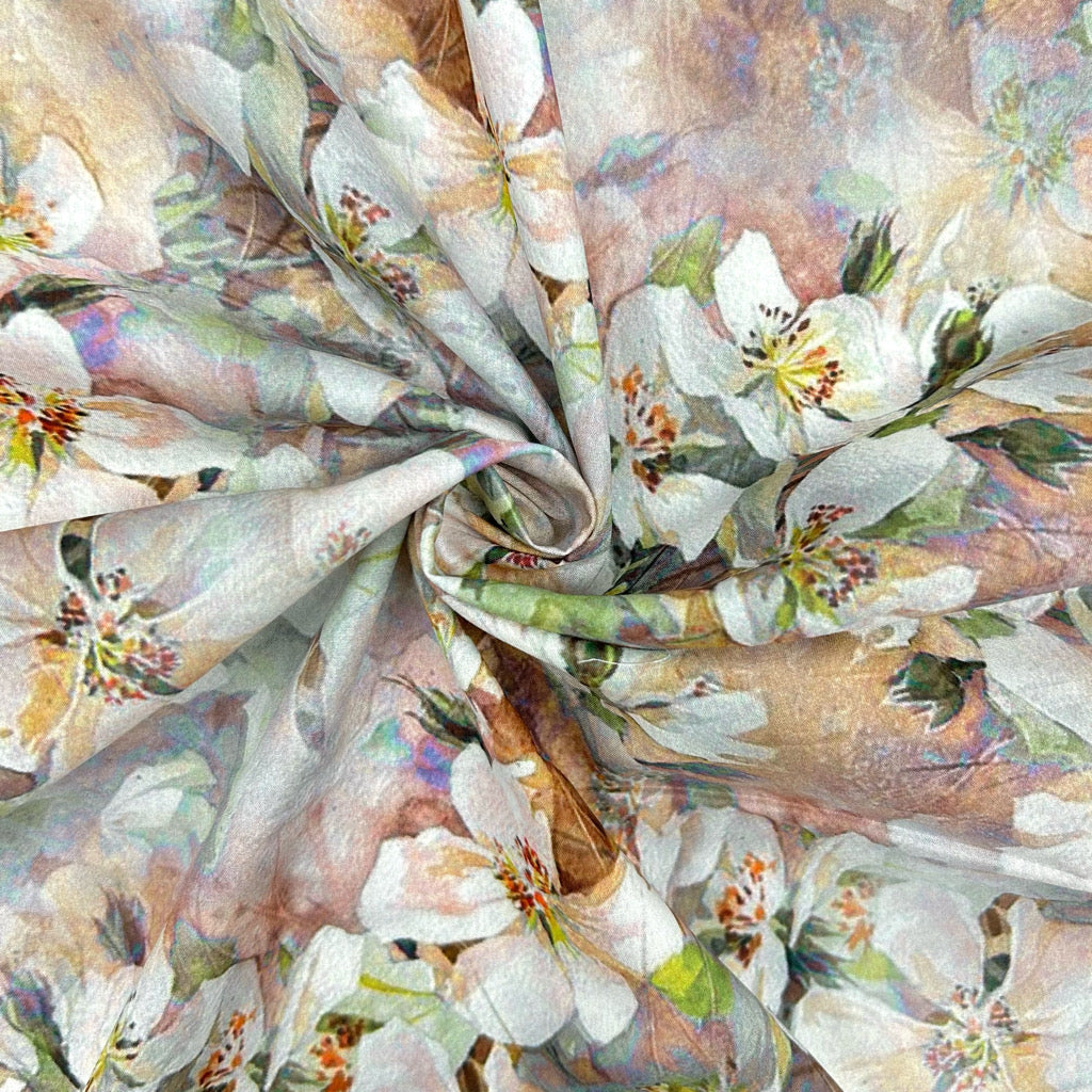 Graceful Bloom Cotton Lawn Fabric