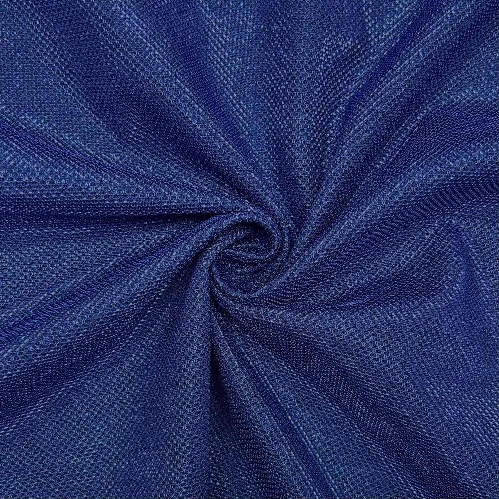 Blue Shimmer Polyester Fabric