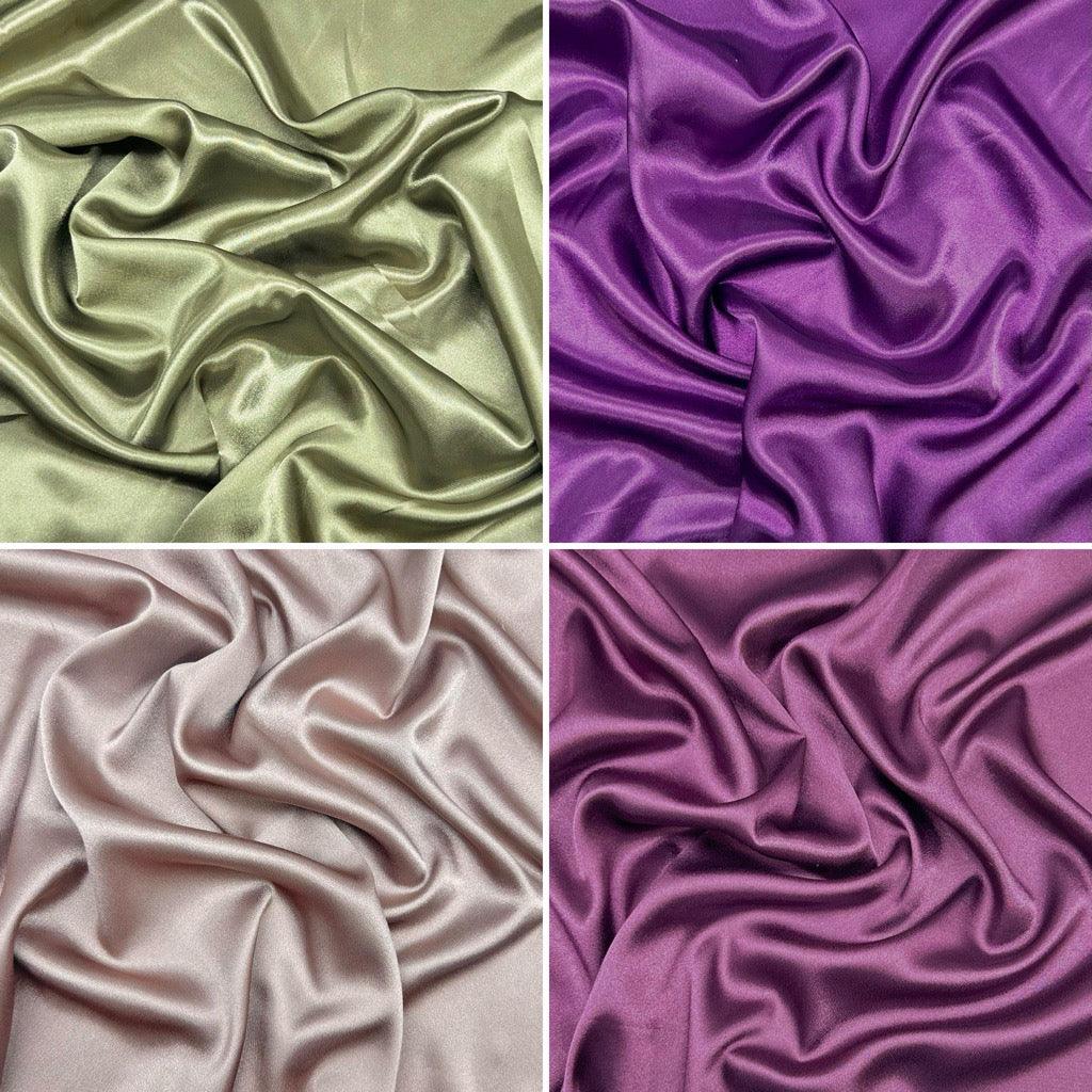 Plain Lightweight Satin Fabric - Pound Fabrics