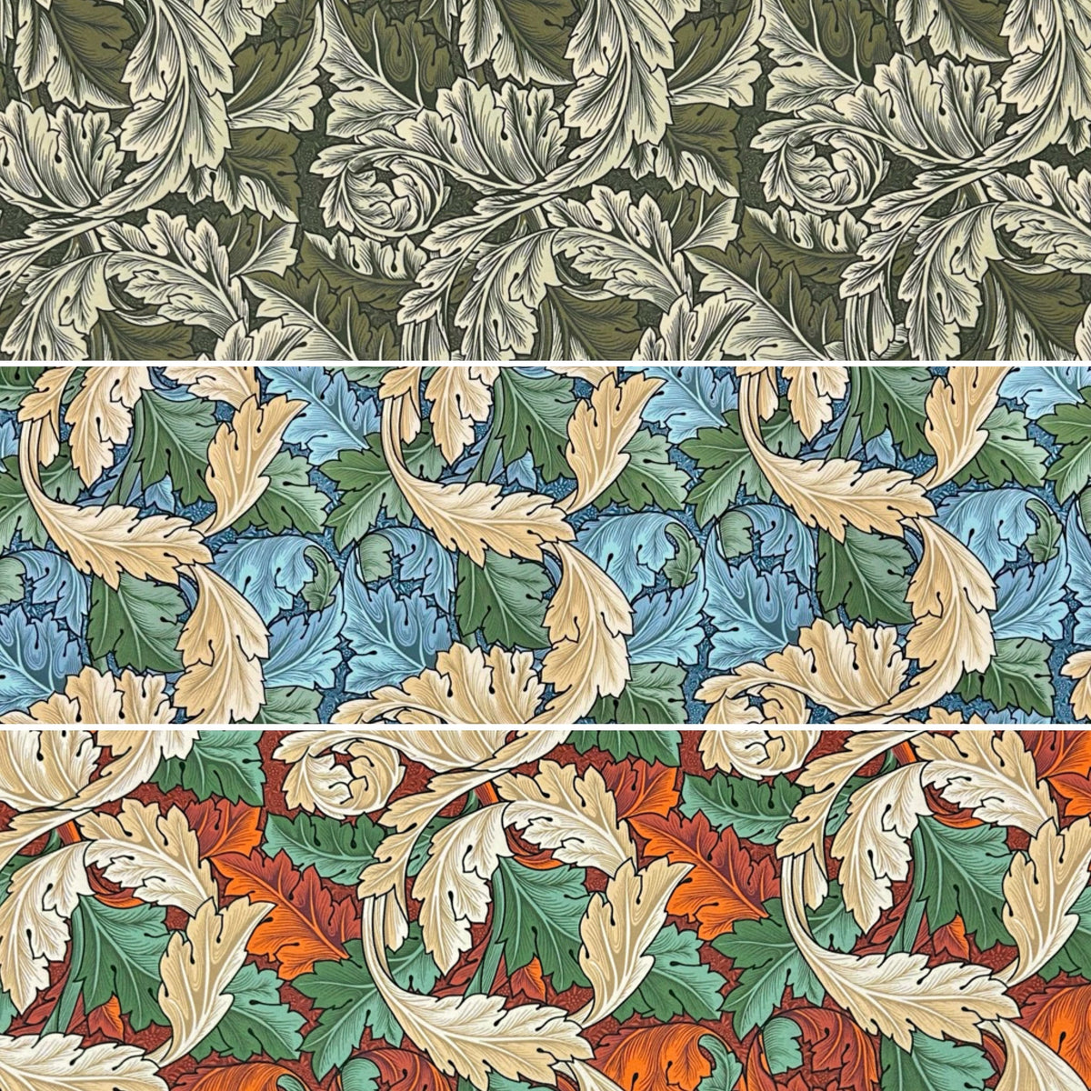 William Morris Acanthus Water Resistant Fabric