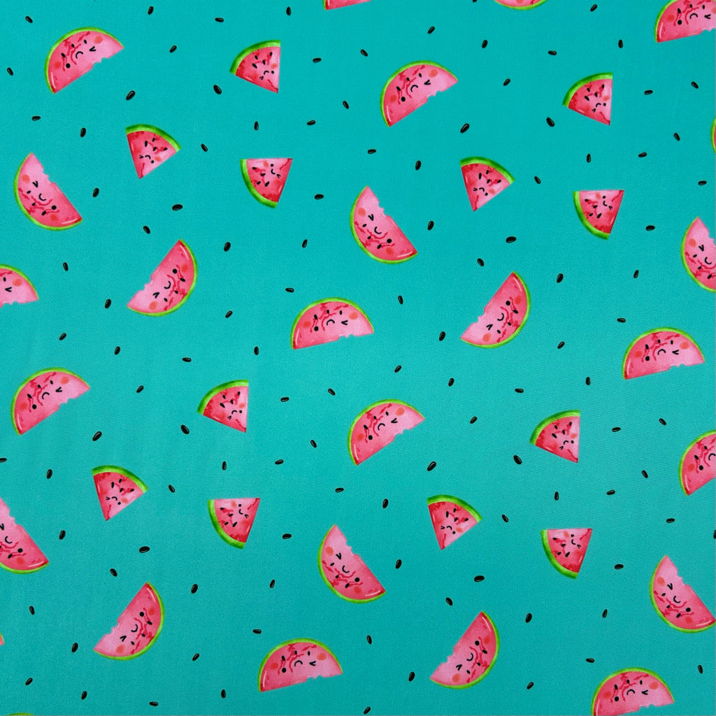 Watermelon Sprinkle Swimwear Jersey Fabric