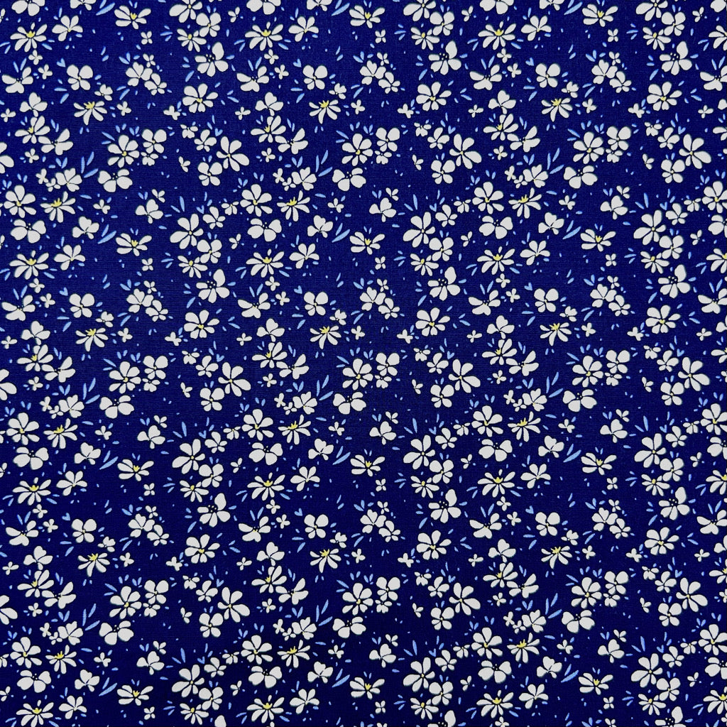Delicate Daisies Rose & Hubble Cotton Poplin Fabric