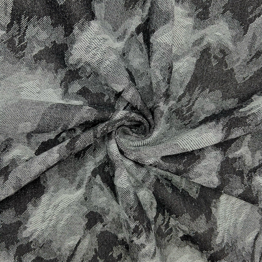 Smokey Texture Jacquard Denim Fabric