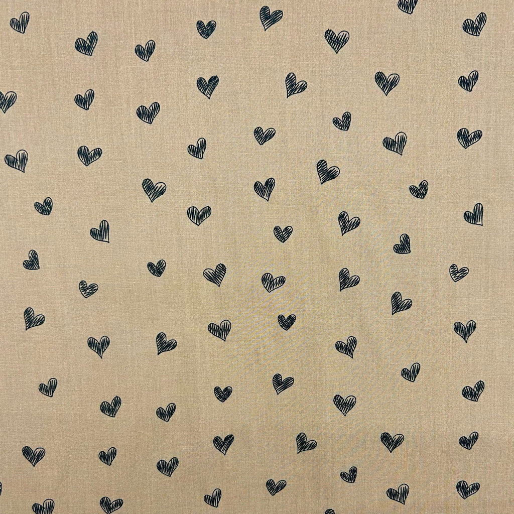 Little Hearts Cotton Poplin Fabric