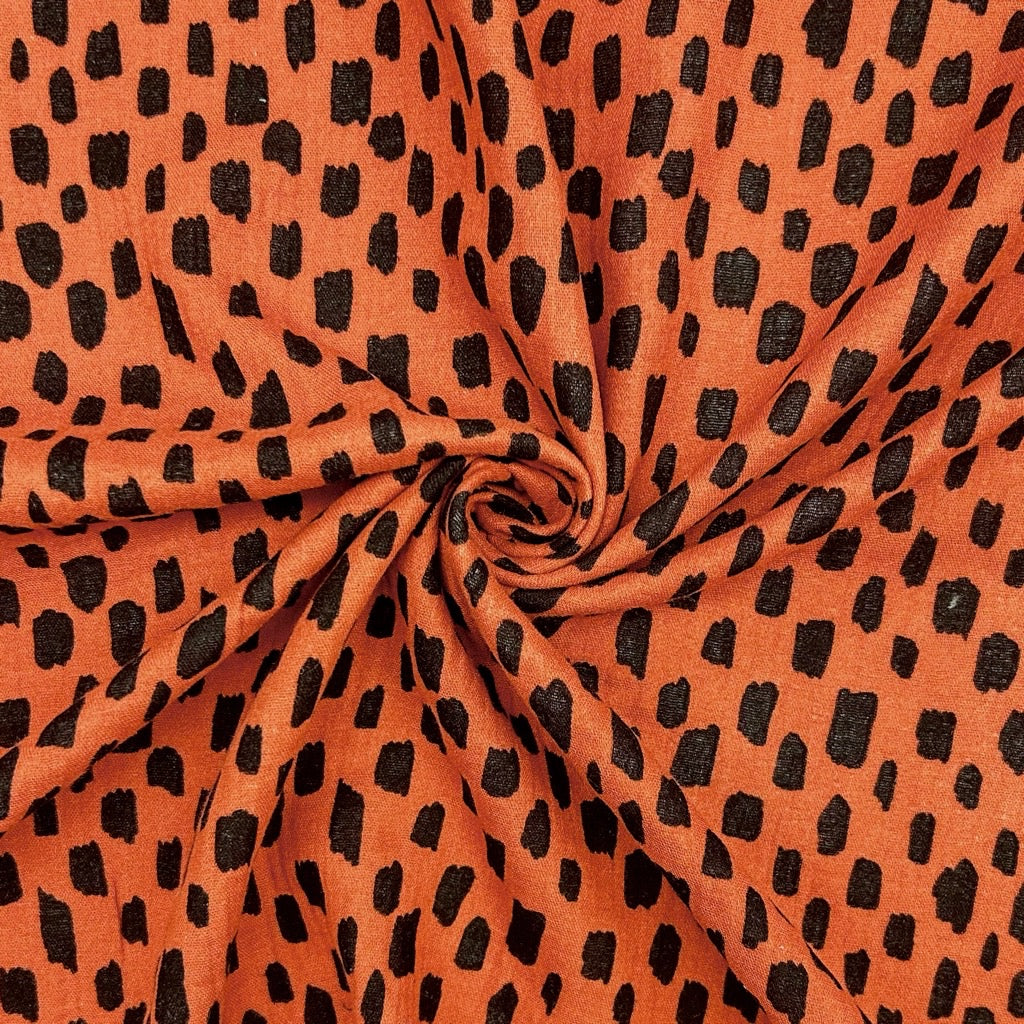 Abstract Glow Double Gauze Fabric
