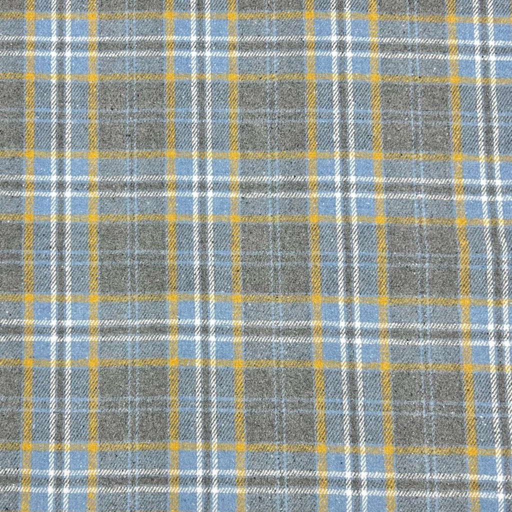 Tartan Check Wool Blend Fabric - Pound Fabrics