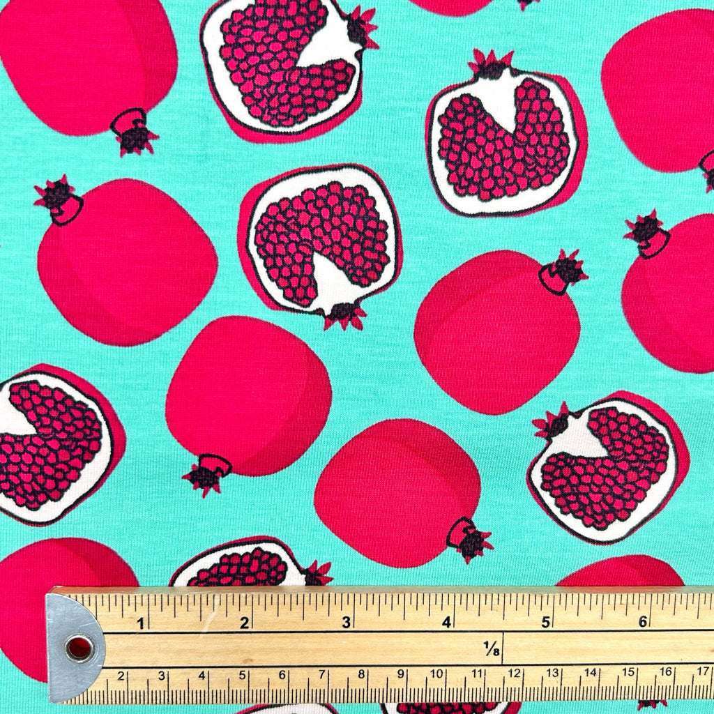 Pomegranate Pop French Terry Fabric