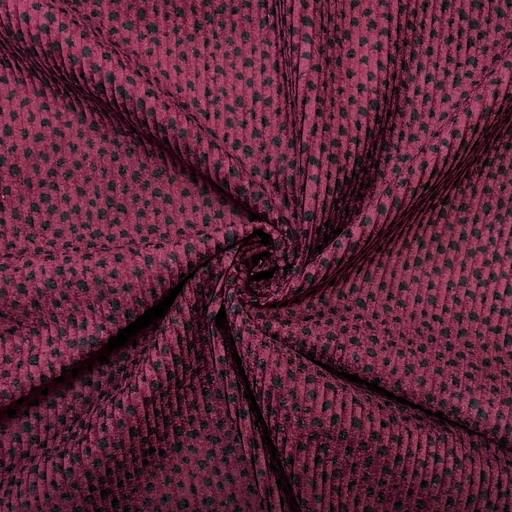 Dots Washed Corduroy Fabric