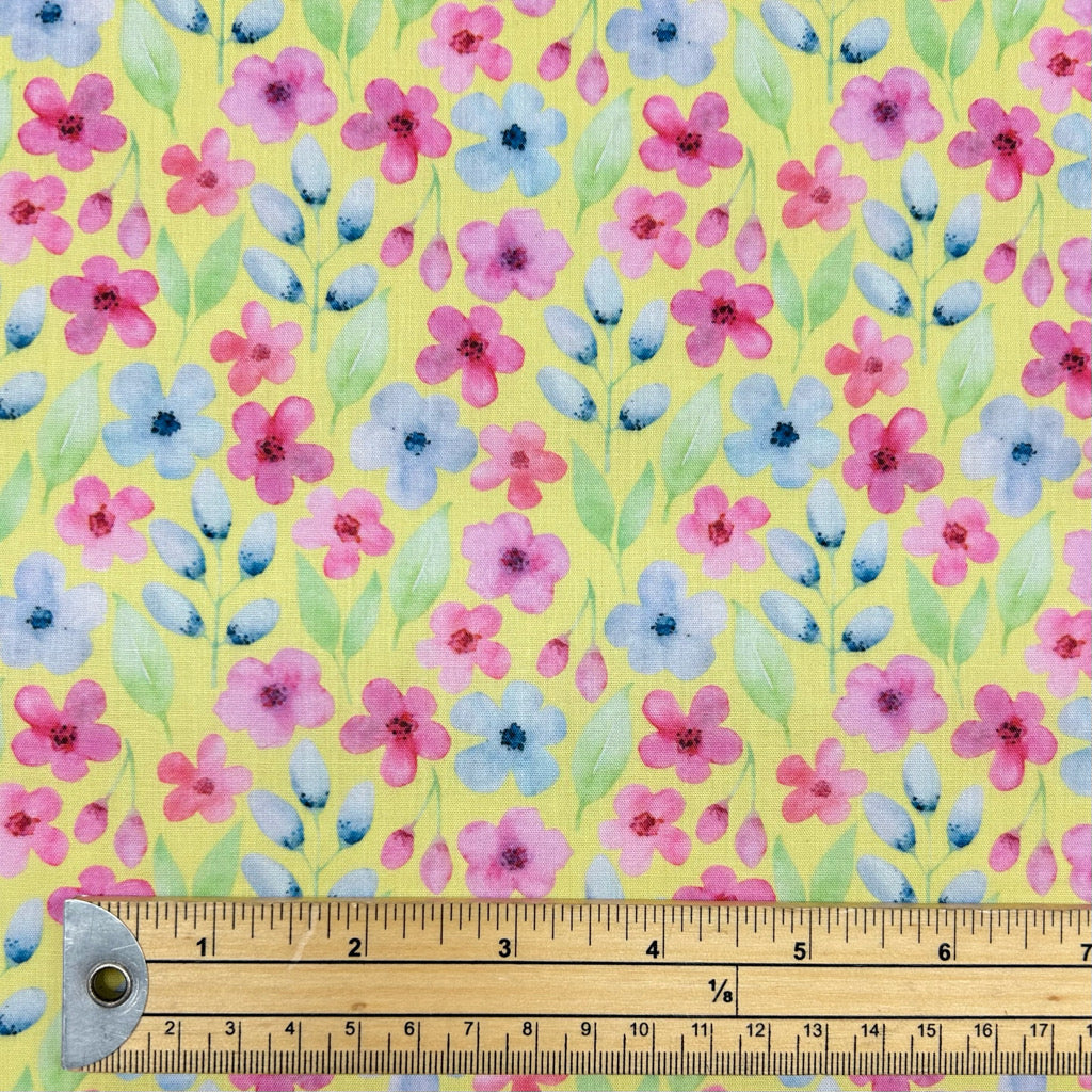 Delicate Garden Polycotton Fabric