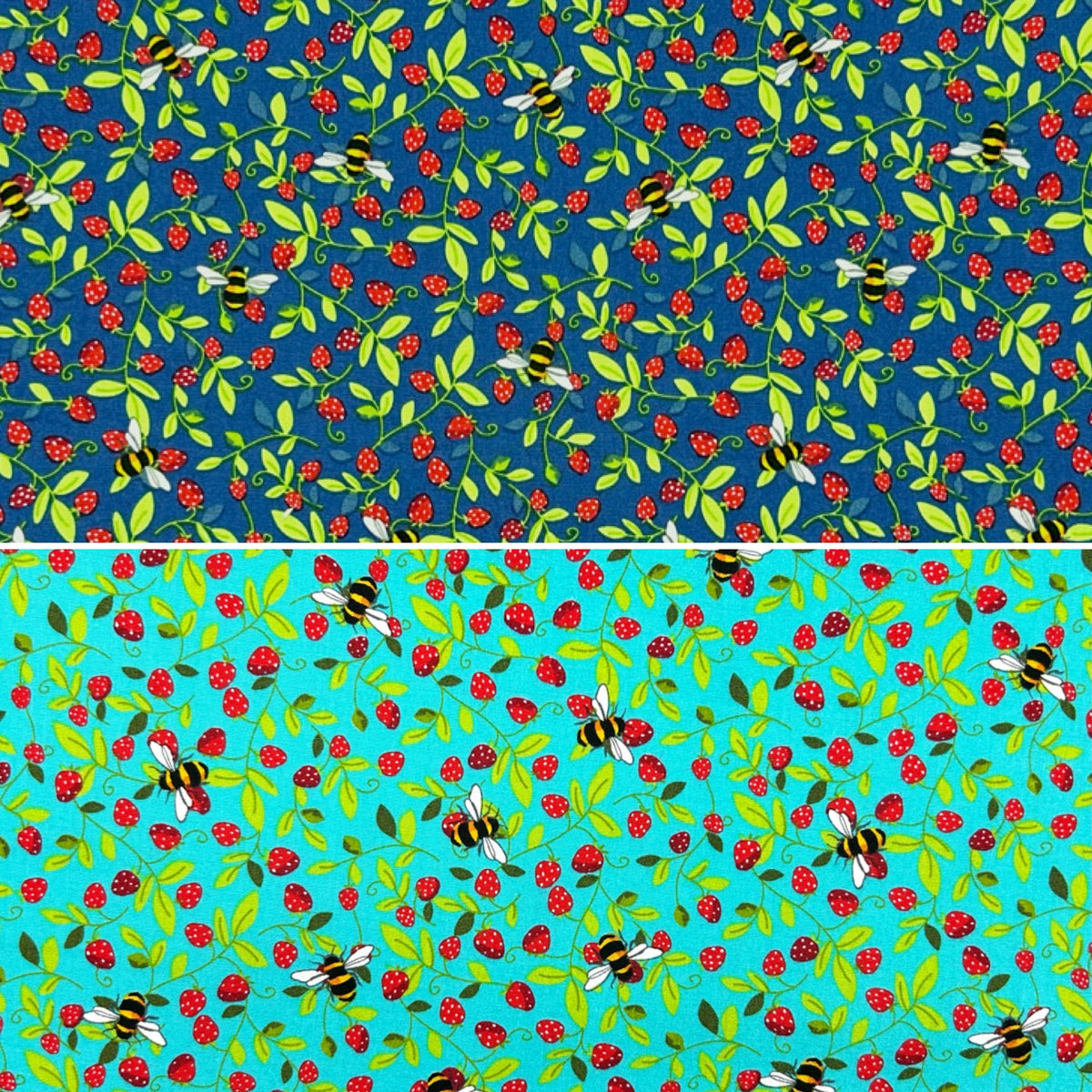 Berry Buzz Rose & Hubble Cotton Poplin Fabric