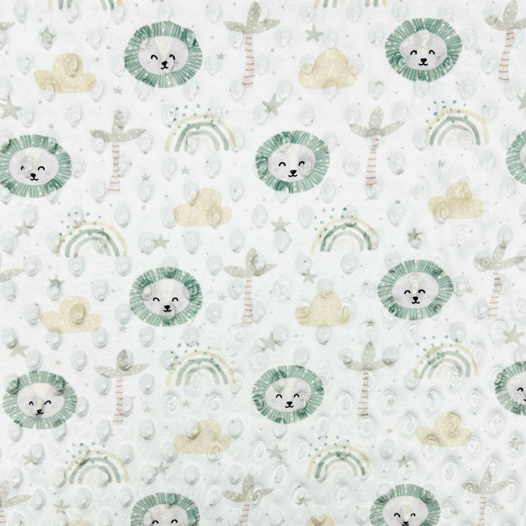 Rainbow Safari Dimple Fleece Fabric
