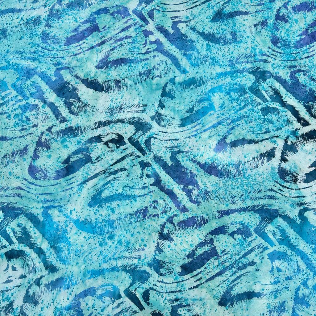 Waves Cotton Batik Fabric | Best UK Prices | Pound Fabrics