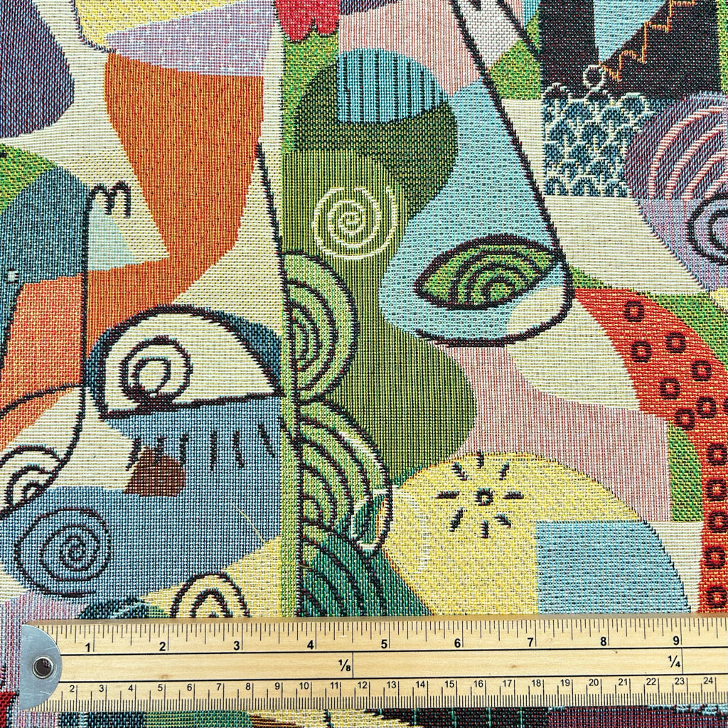 Abstract Faces Tapestry Fabric - Pound Fabrics