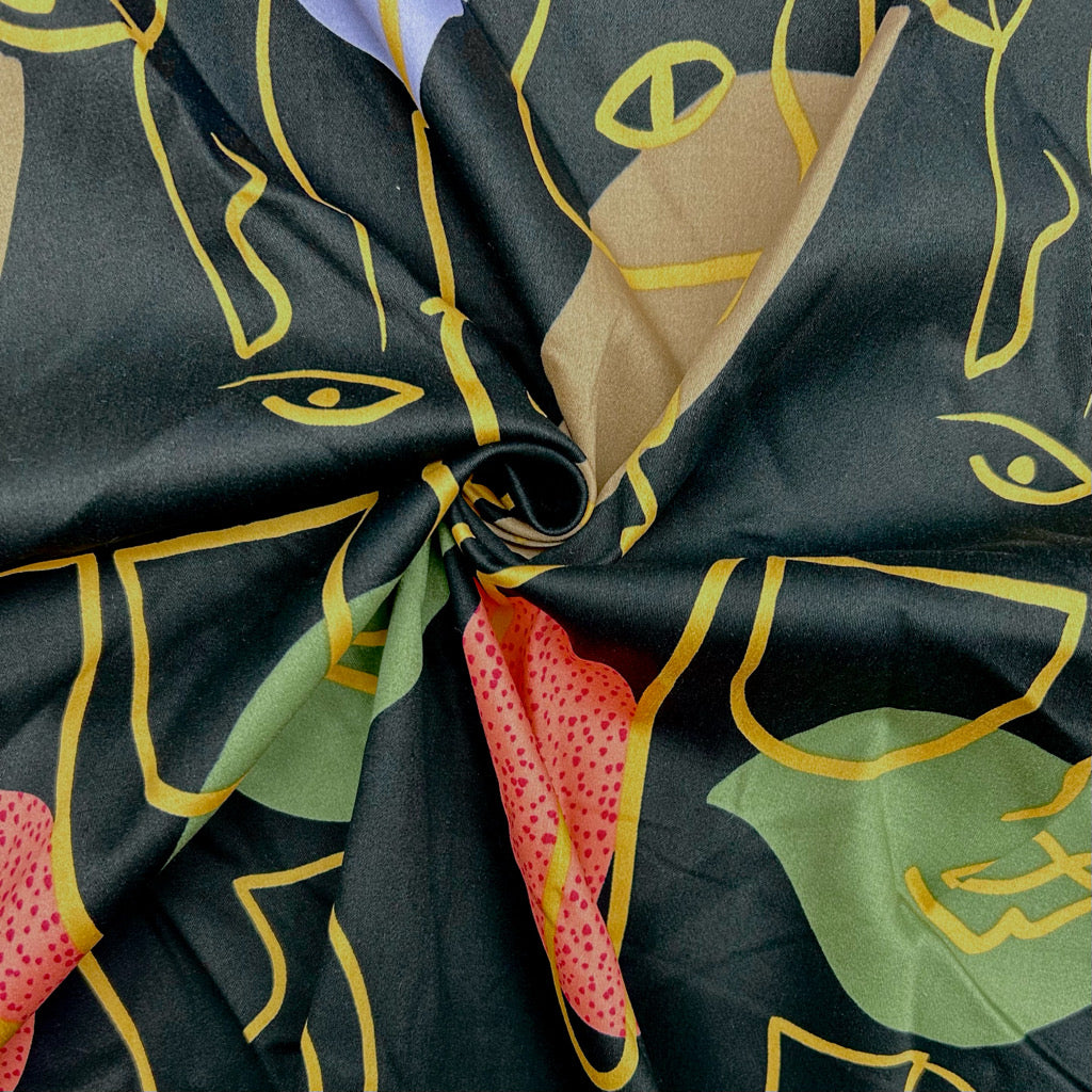 Prism Portraits Cotton Satin Fabric