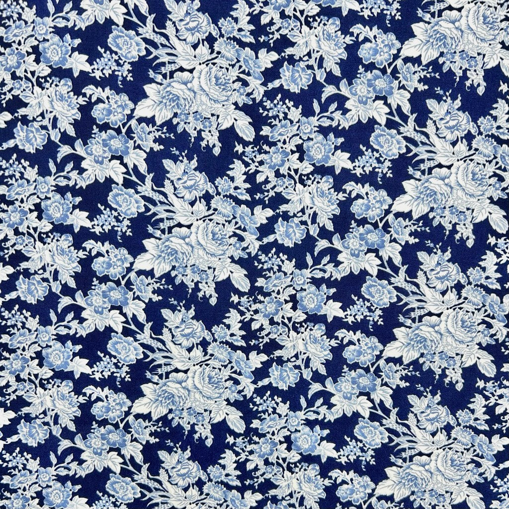 Heritage Blossom Rose & Hubble Cotton Poplin Fabric
