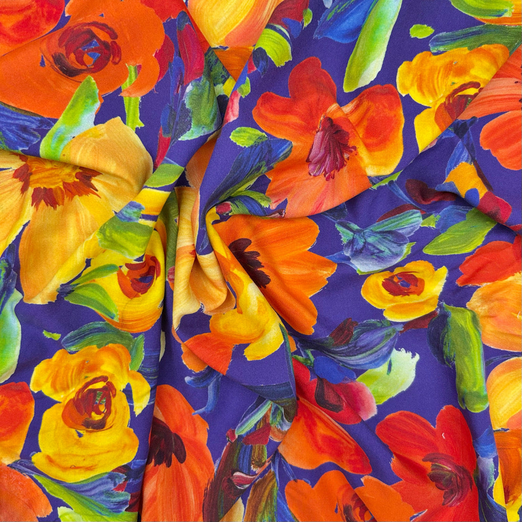 Garden Canvas Viscose Fabric
