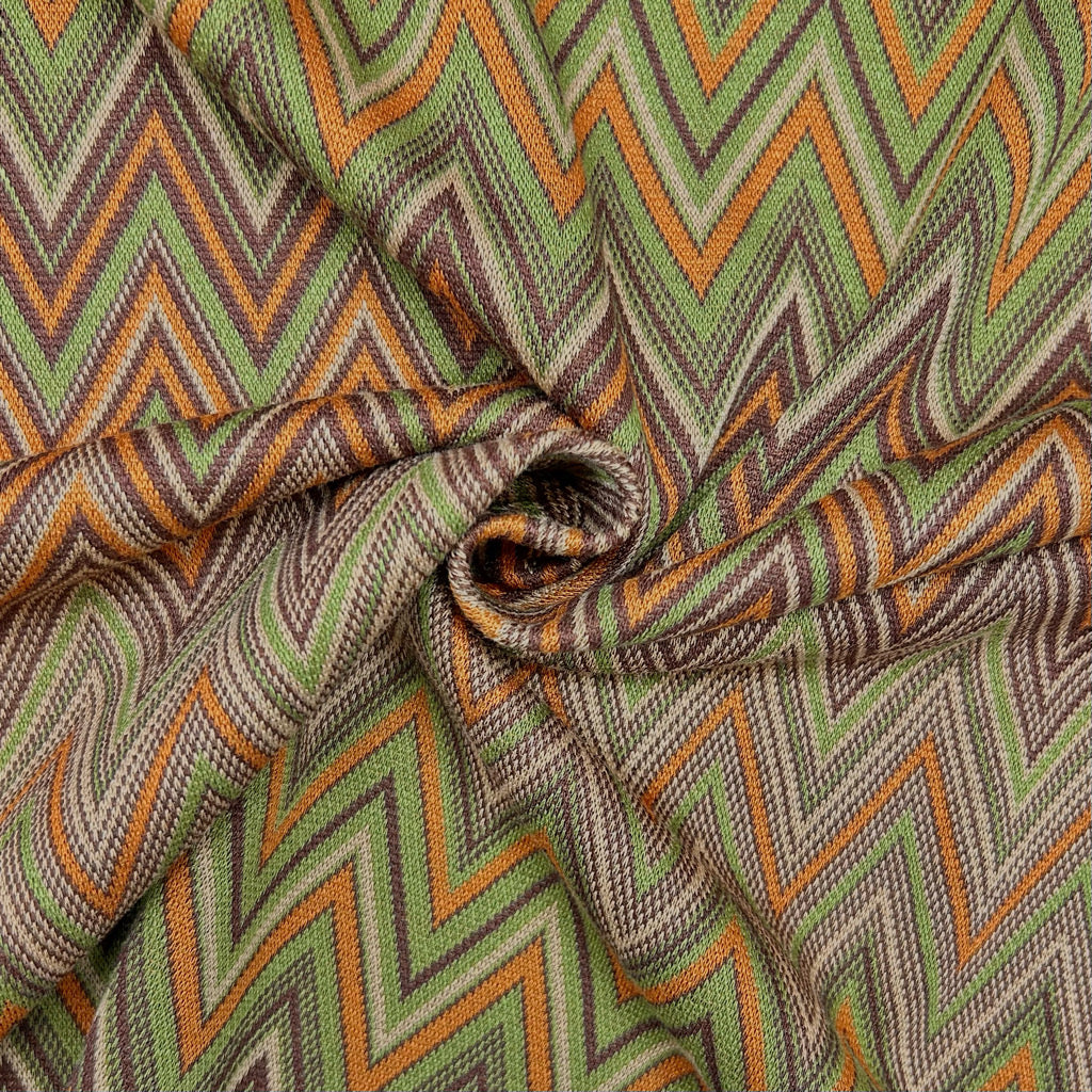 Zigzag Fusion Knit Jersey Fabric