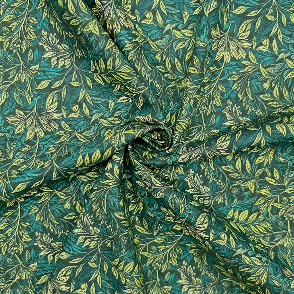 Forest Whispers Rose & Hubble Cotton Poplin Fabric