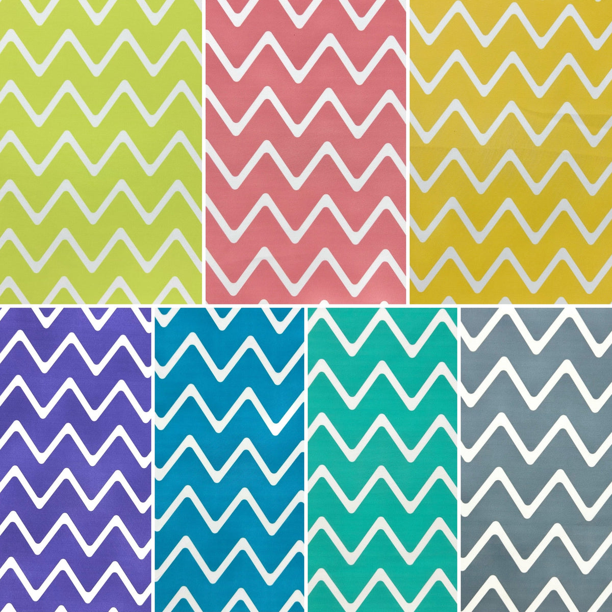 Chevron Print Water Resistant Fabric