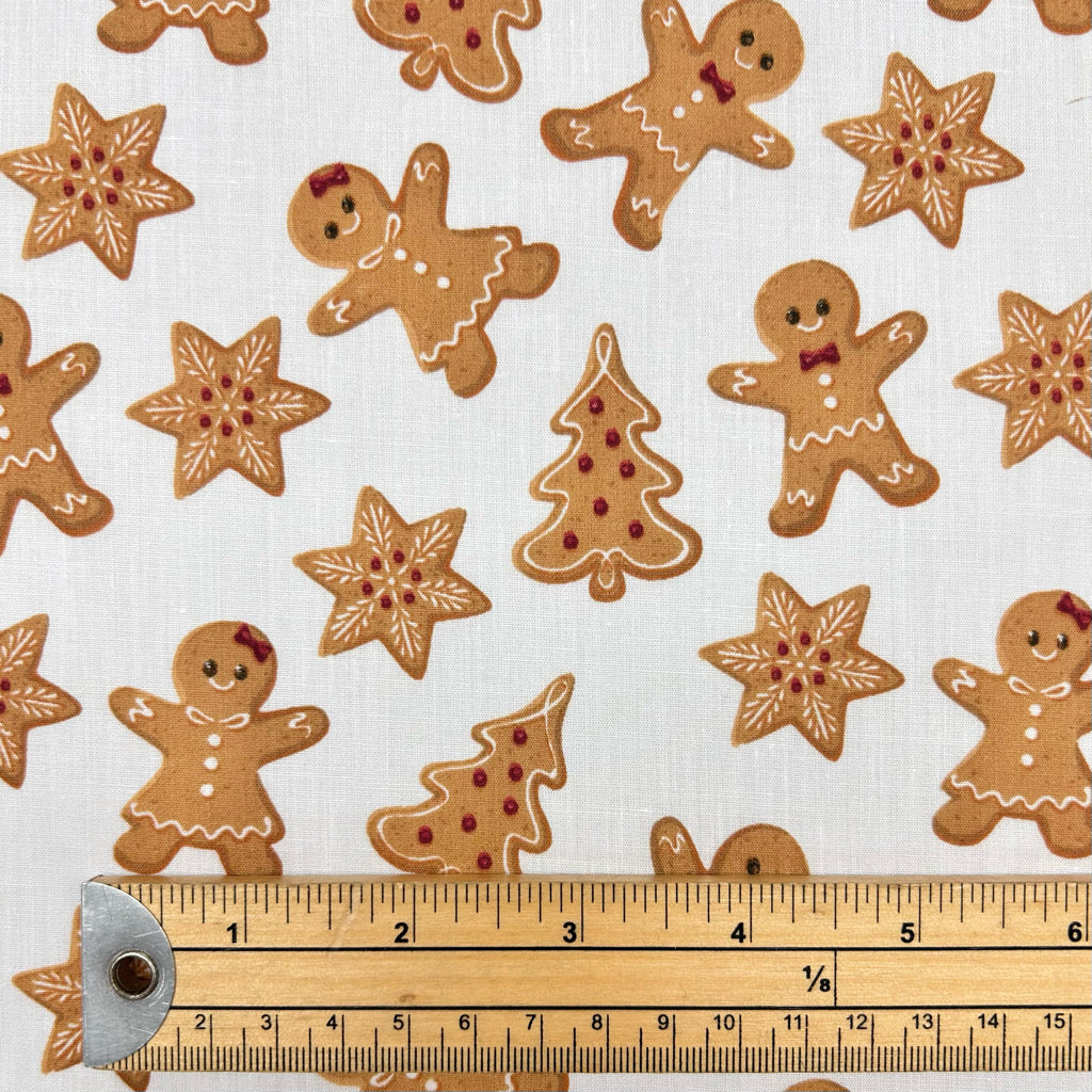 Gingerbread Fun Polycotton Fabric