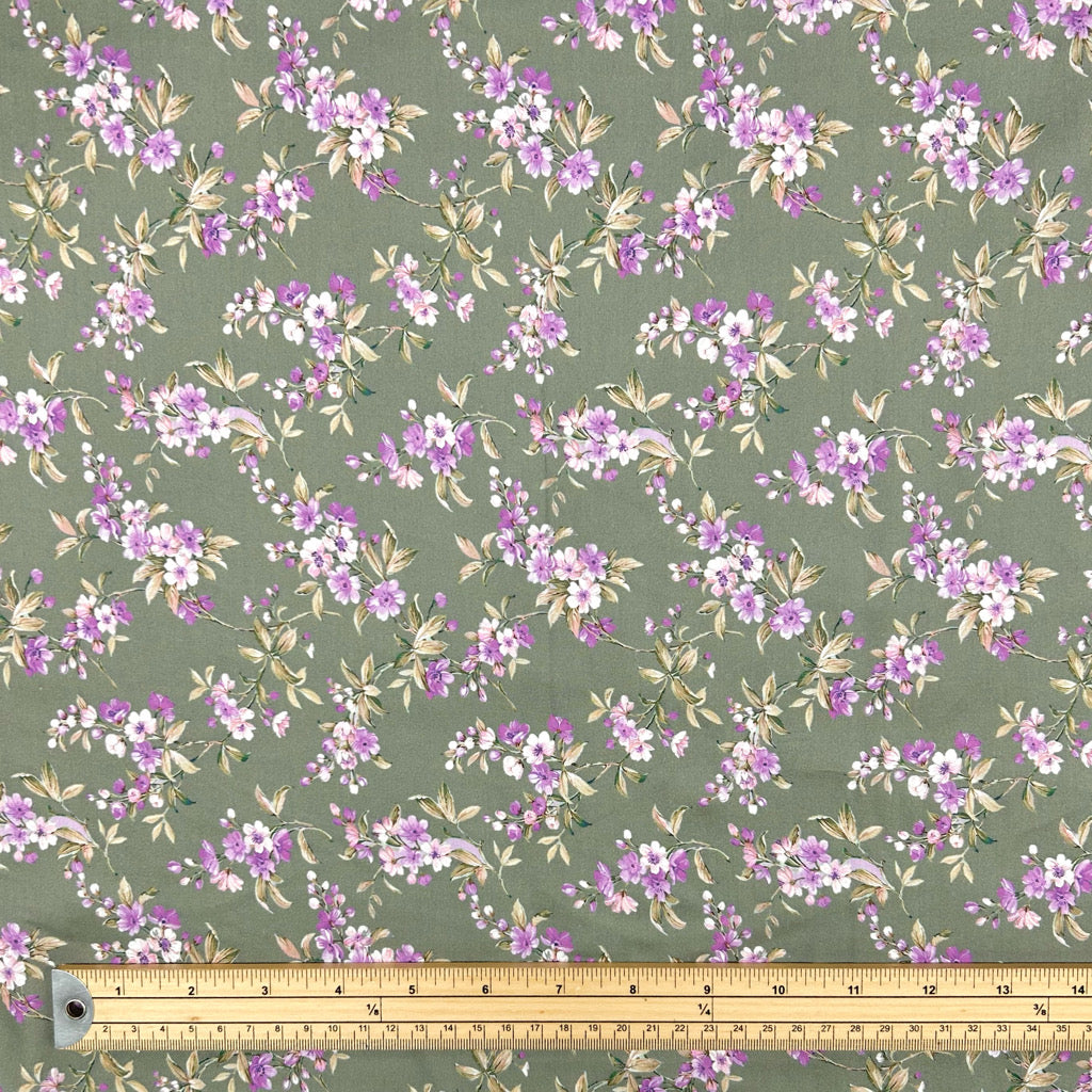 Flower Delight Cotton Lawn Fabric
