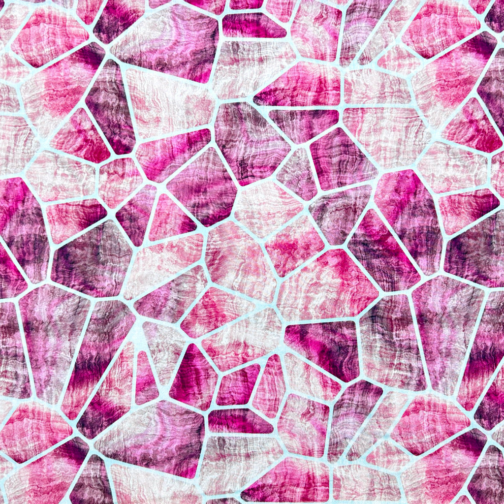 Pastel Shapes Viscose Poplin Fabric
