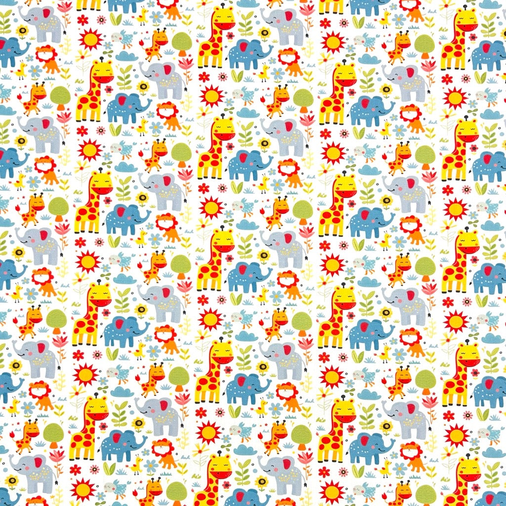 Safari Sunshine Cotton Poplin Fabric