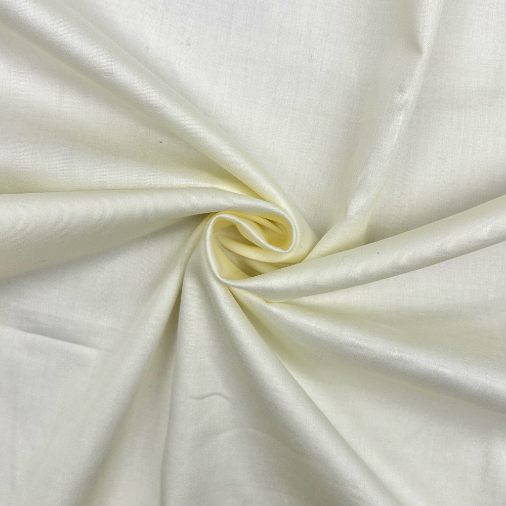 Plain 100% Cotton Satin Fabric