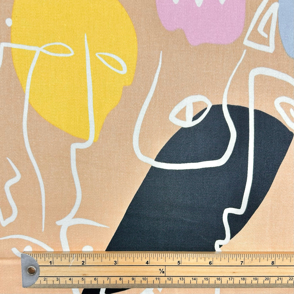 Prism Portraits Cotton Satin Fabric