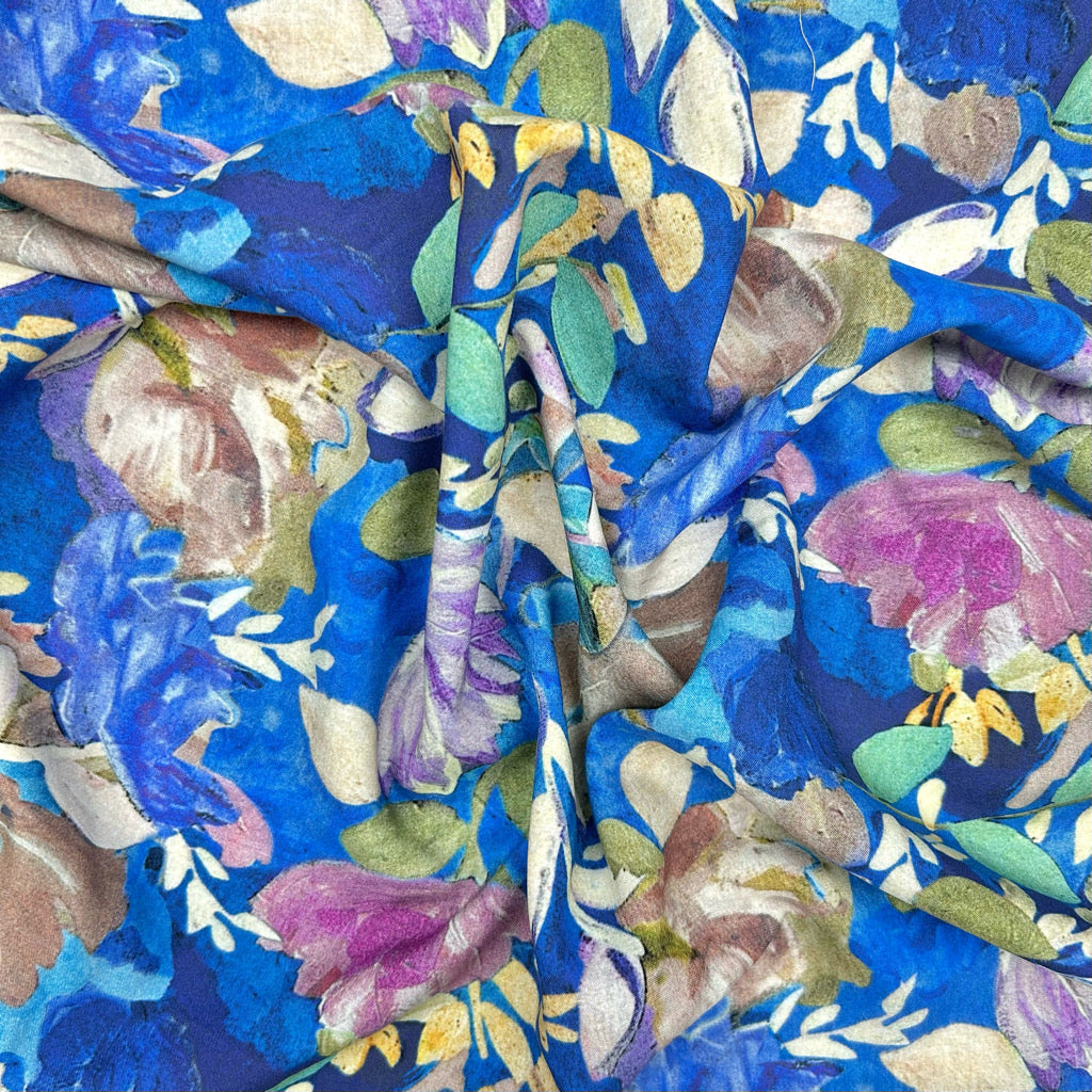 Evening Meadow Viscose Fabric