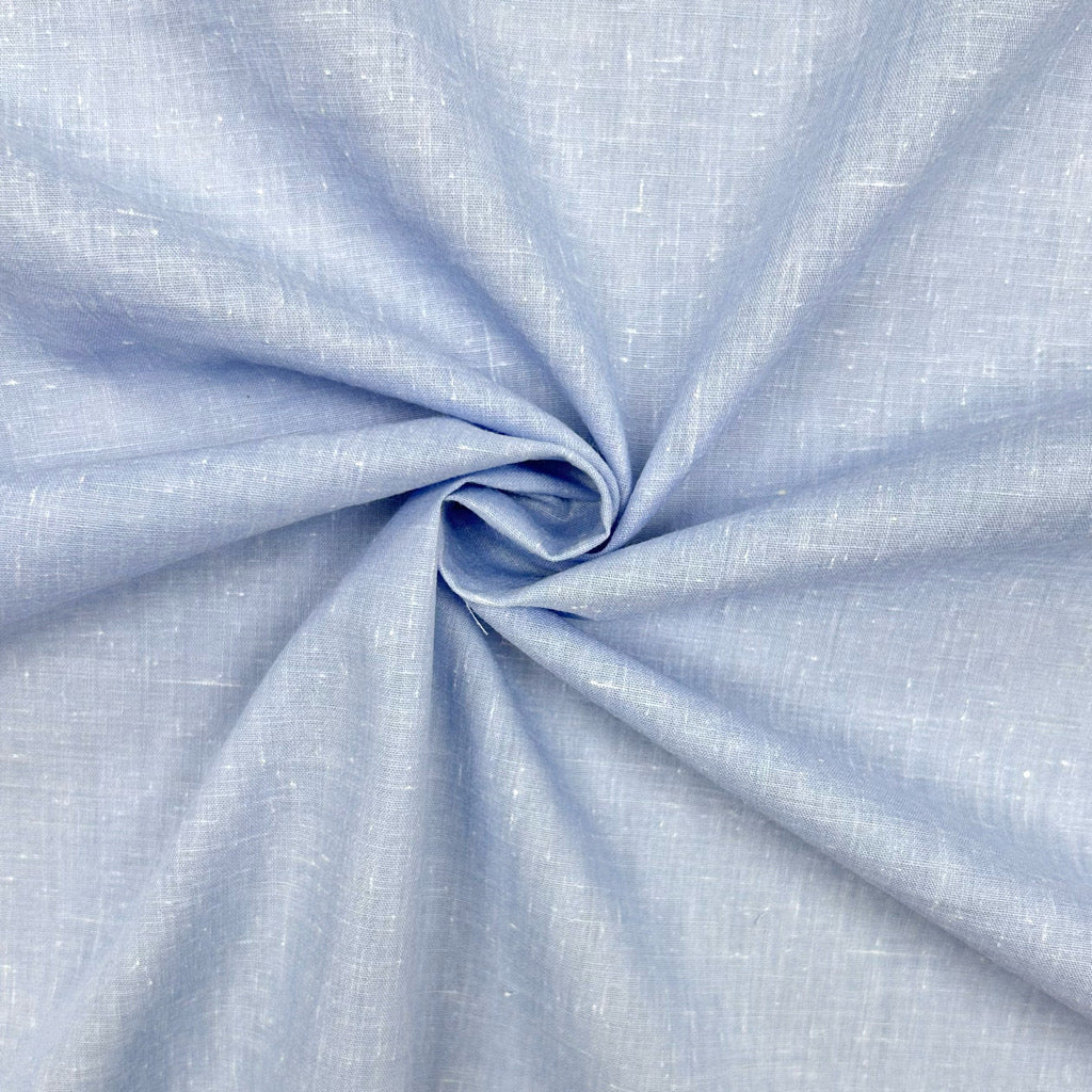 Special Offer Linen Effect Blue Cotton Fabric