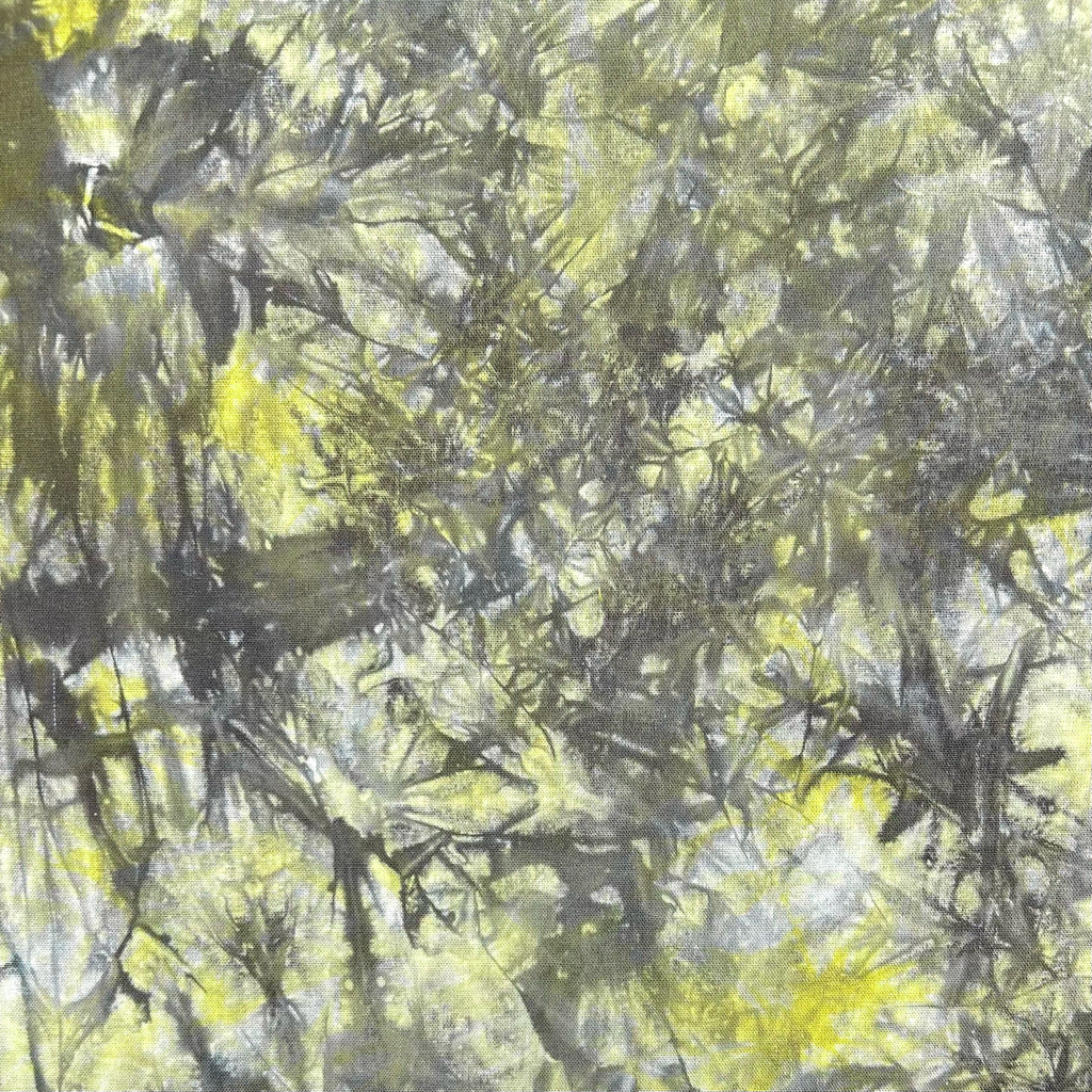 Ink Wave Tie-Dye Linen Mix Fabric