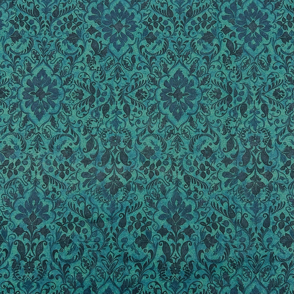 Botanical Damask Cotton Lawn Fabric
