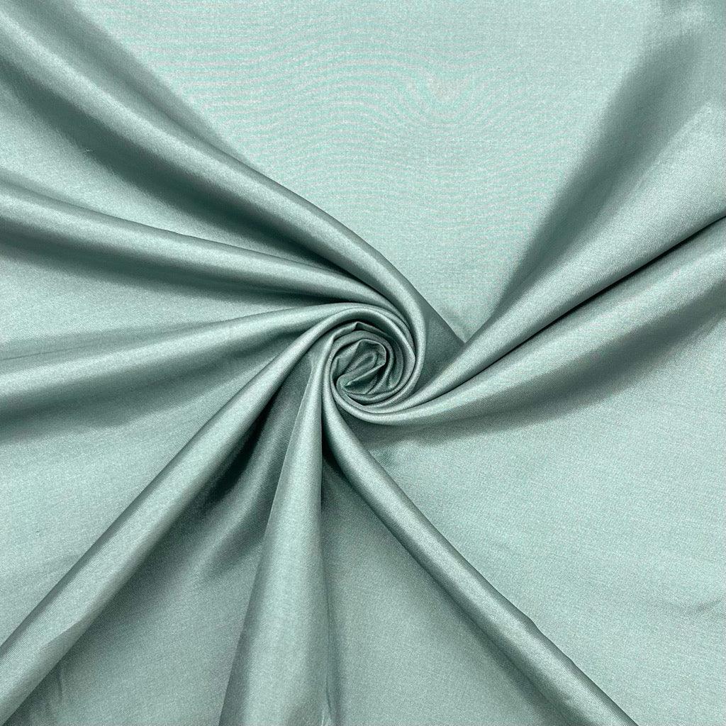 Plain Dull Green Polyester Lining Fabric - Pound Fabrics