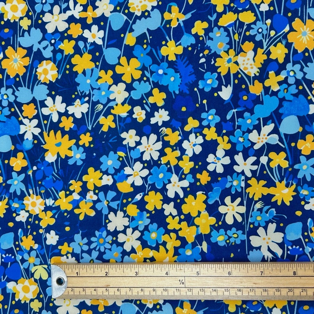 Simple Flowers Polyester Fabric