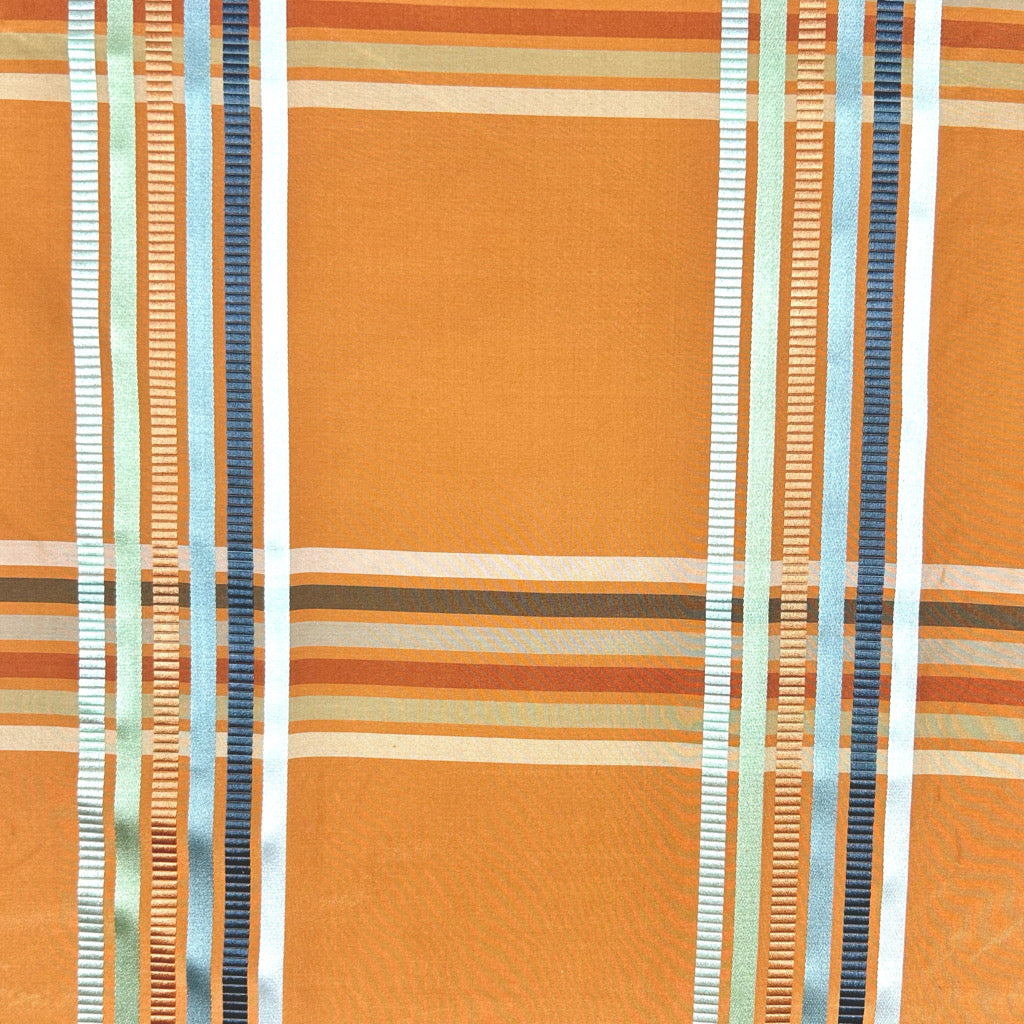 Colour Line Silk Curtain Fabric