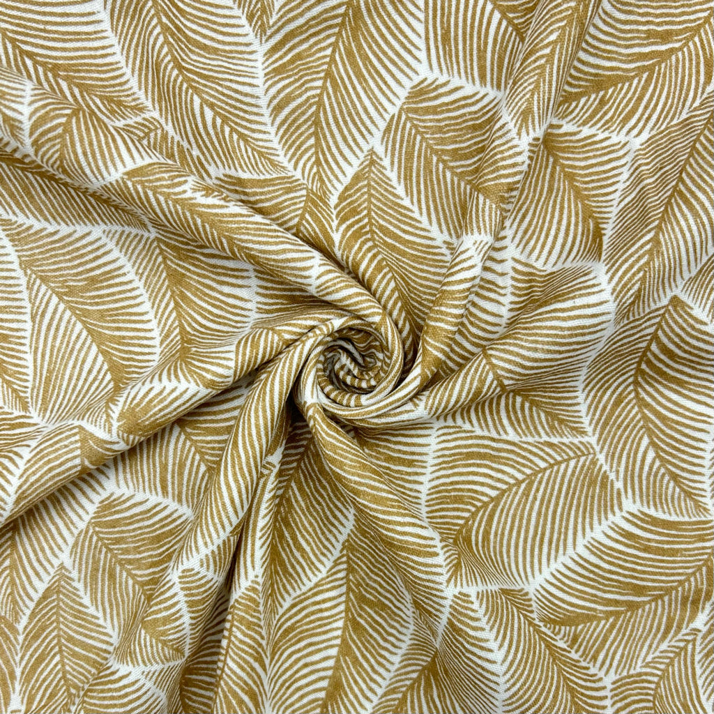 Leafy Charm Double Gauze Fabric